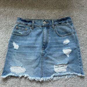 Women’s mini denim skirt